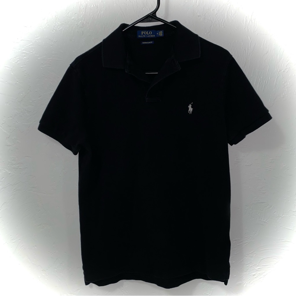 Men’s Black Polo Collared Shirt